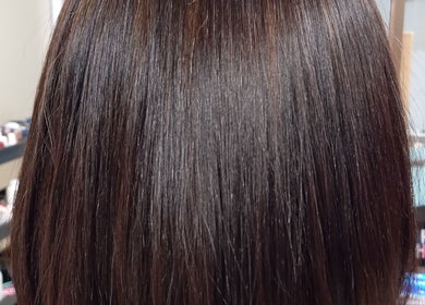 Smooth, glossy hair at Belindah the Hairdresser in Cape Town, Western Cape, ZA.