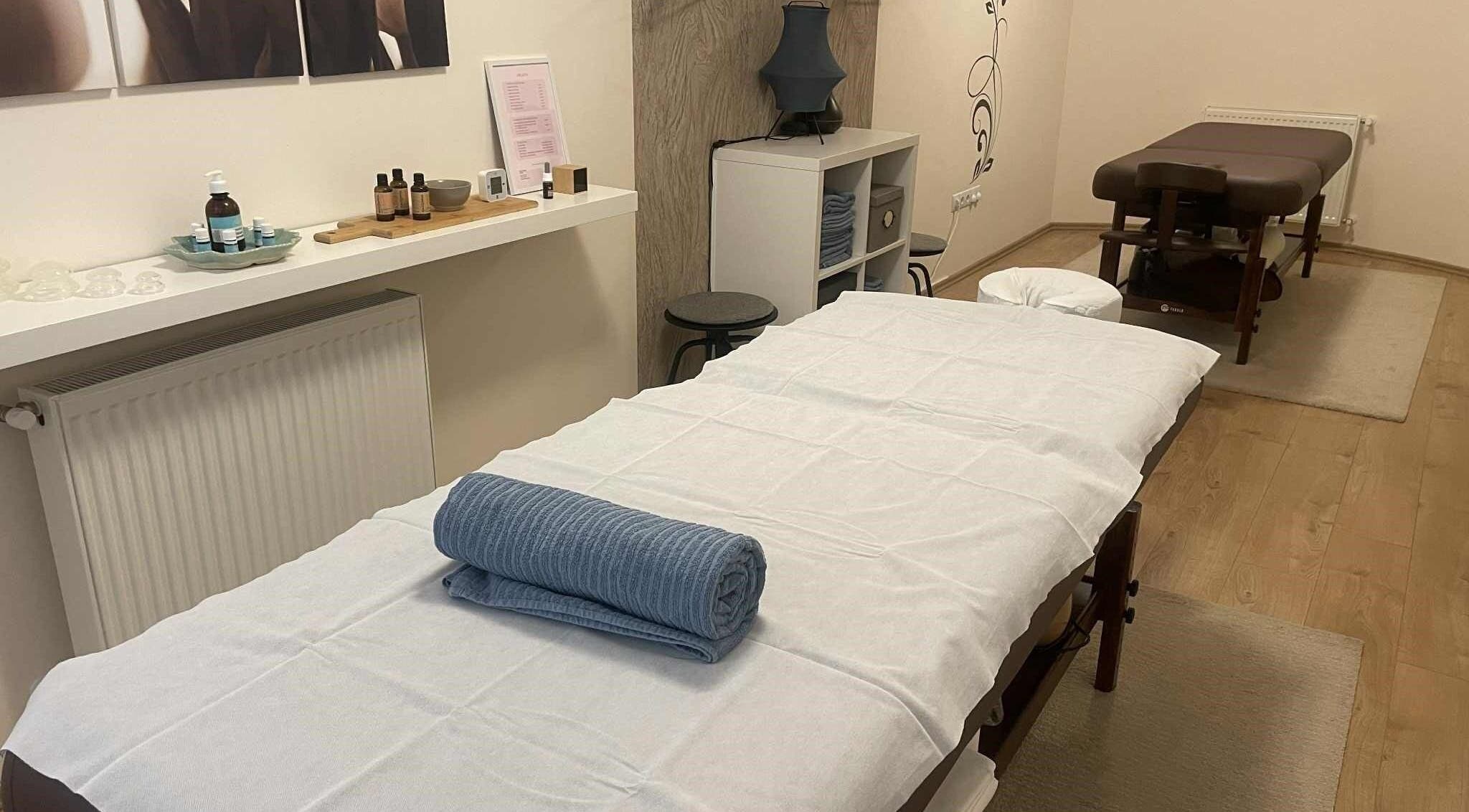 Kényelmes masszázsszoba a Réka Masszázs Stúdióban, Budapest, Magyar, HU.