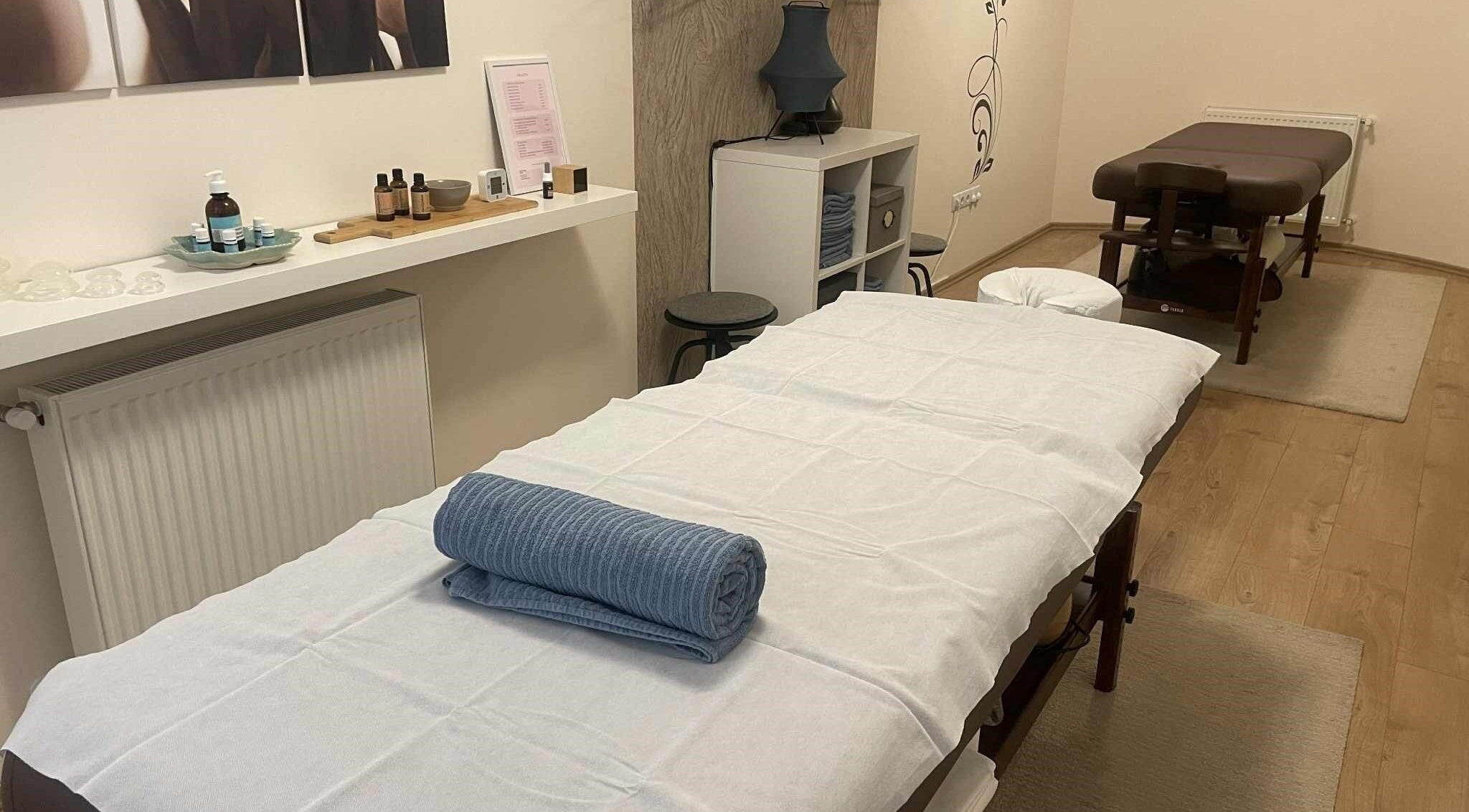 Kényelmes masszázsszoba a Réka Masszázs Stúdióban, Budapest, Magyar, HU.