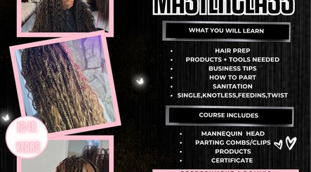 Braided By Aruna in Oshawa, CA offers a detailed braiding masterclass for diverse styles.