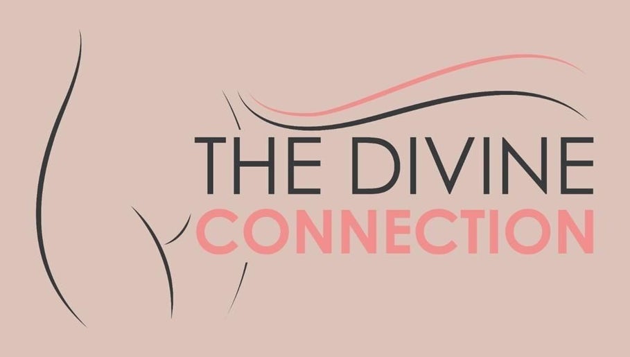 Logo of The Divine Connection beauty salon in Mississauga, Ontario, CA with elegant design.