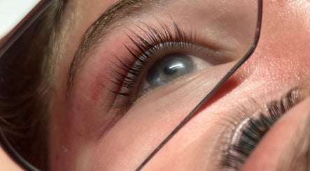 Close-up of elegant eye with styled lashes at Mya's Beauty Studio, Kardinya, Western Australia, AU.