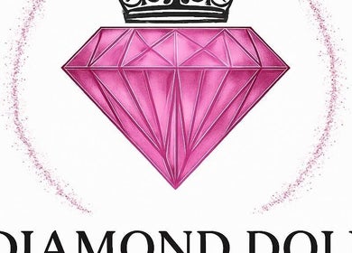 Logo of Diamond Doll Studio featuring a pink diamond and crown in Bloemfontein, Free State, ZA.