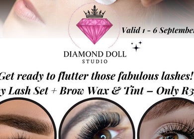 💎 Diamond_Doll_Studio offers lash and brow services in Bloemfontein, Free State, ZA. Special valid September 1-6.