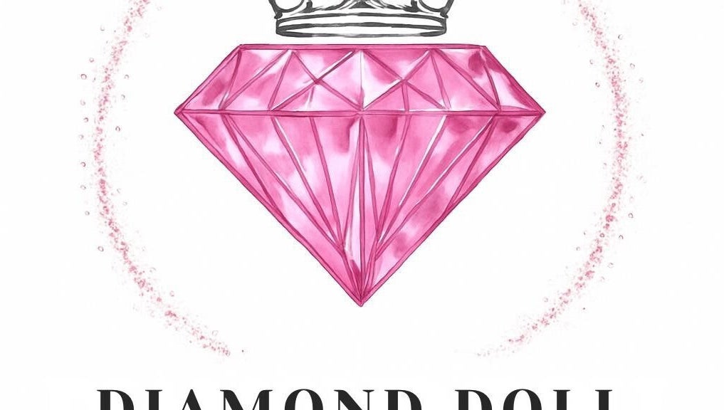 Logo of Diamond_Doll_Studio, Bloemfontein, Free State, ZA featuring a pink diamond with a crown.