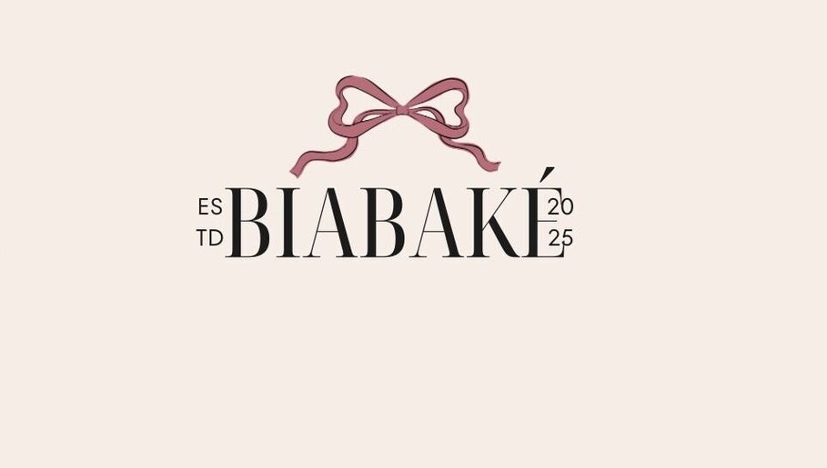 Biabaké logo with pink ribbon, Drogheda, County Louth, IE. Stylish and modern branding.