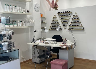 Accogliente sala per trattamenti di Mondo Cosmesi di Chiara Ferreri a Mussomeli, Sicilia, IT.