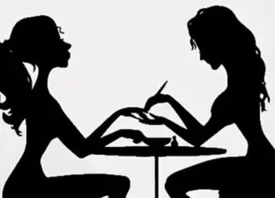 Silhouette of a manicure session at Deeva Nails Westport, Westport, County Mayo, IE.