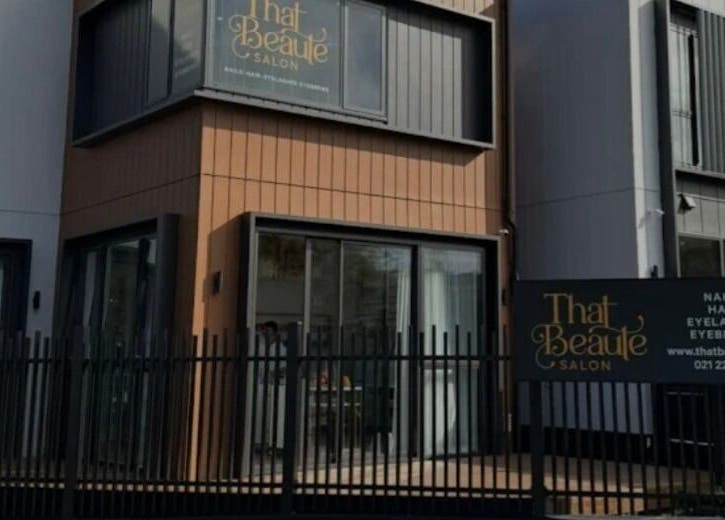 Exterior of The Hair Hub, a stylish salon in Auckland, Auckland, NZ, showcasing modern design and signage.