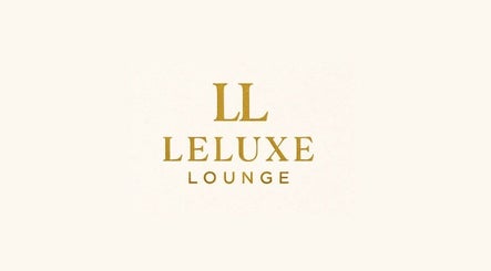 Elegant Leleuxelounge logo in gold on a cream background, Newport, Wales, GB.