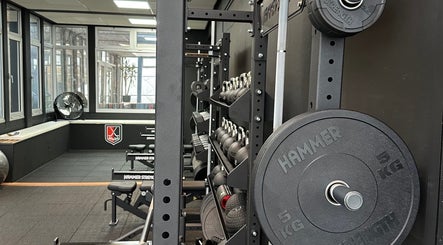 Weights and kettlebells at WITNESS THE FITNESS at AH&BC PERFORMANCE GYM, Amstelveen, Noord-holland, NL.