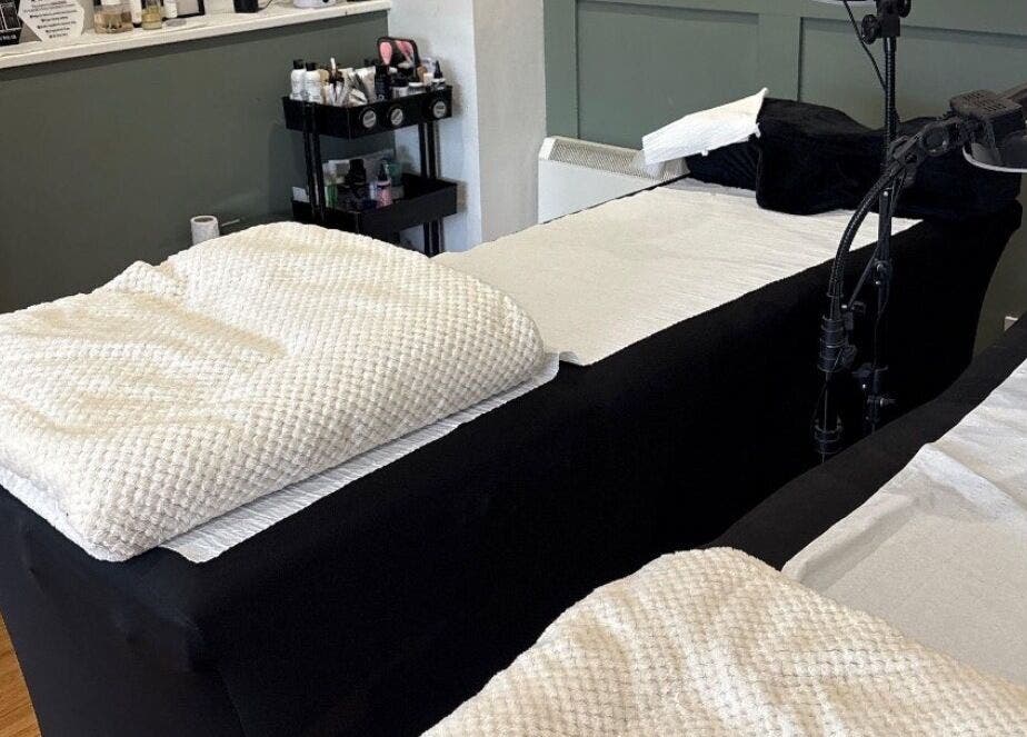 Comfortable spa treatments at Lucky Eleven, Whitburn, Scotland, GB with plush massage beds in tranquil setting.