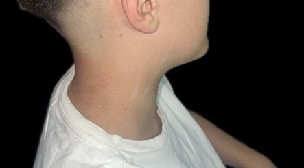Close-up of a precise haircut at a_taperz, showcasing clean lines in London, England, GB.
