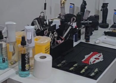 Professional hair styling tools at a_taperz in London, England, GB, offering premium beauty services.