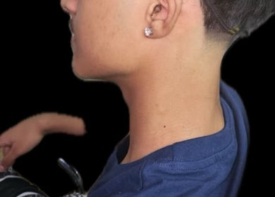 Close-up of a stylish fade haircut at a_taperz, London, England, GB, showcasing expert barbering skills.