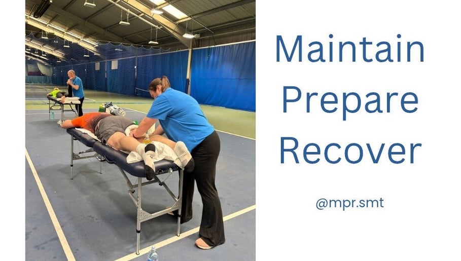 MPR Sports Massage therapists in action at Newtownabbey, Northern Ireland, GB venue, ensure optimal recovery.