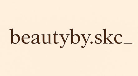 Beauty by SKC logo in Livingston, Scotland, GB features elegant typography on a beige background.