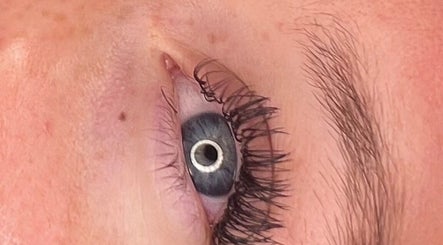 Close-up of styled lashes at Beauty by SKC, Livingston, Scotland, GB, showcasing detailed beauty treatment.