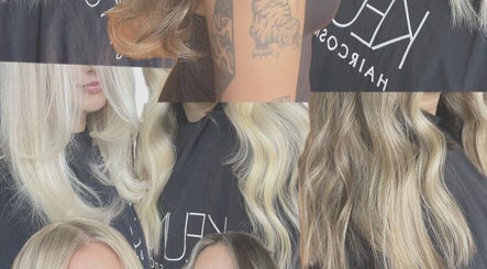 Diverse hair styles at houseofmaneco in Heyfield, Victoria, AU displayed in a collage format.