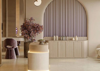 Interior sofisticado de Amara - Women's Beauty Club en Providencia, Región Metropolitana, CL.