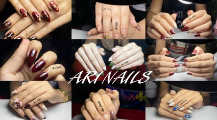 Exquisite nail art designs at Ari Nails, Talisay, Central Visayas, PH. Stunning colors and patterns depicted.