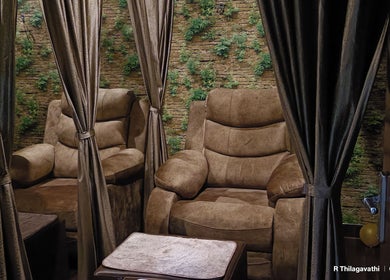 Comfortable recliner chairs at Footvarma, Chennai, Tamil Nadu, IN enhance relaxation.