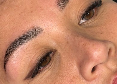 Beautifully shaped eyebrows at The Arch Line Atelier, Bankstown, New South Wales, AU.