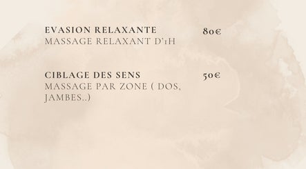 Menu des massages chez Ti Plézi à Baie-Mahault, Guadeloupe, FR, avec tarifs pour évasion relaxante et ciblage des sens.