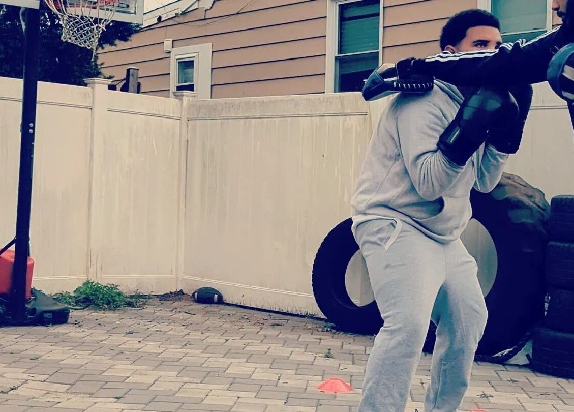 Outdoor boxing training at The Flow State Method LLC, Branchburg, New Jersey, US enhances wellness.