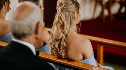 Stylish blonde updo by Hairstylist Diana Borisenkova, Carrick-on-Shannon, County Leitrim, IE.