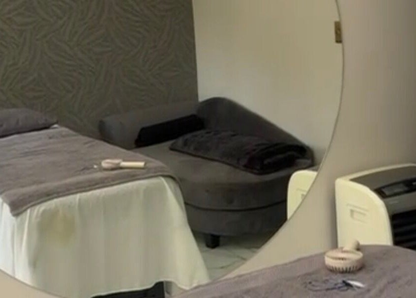 Tranquil treatment room at Lashes by Latoya, Midrand, Gauteng, ZA with plush bed and soothing decor.