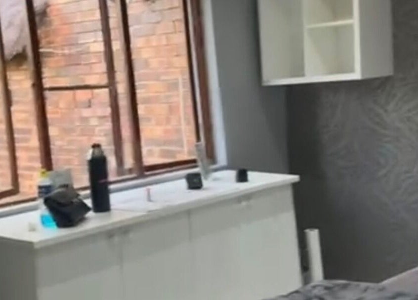 A bright, cozy room at Lashes by Latoya, Midrand, Gauteng, ZA, featuring modern decor and large windows.