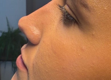 Close-up of flawless skin showcasing beauty care at Faces by MR - Garforth, Garforth, England, GB.