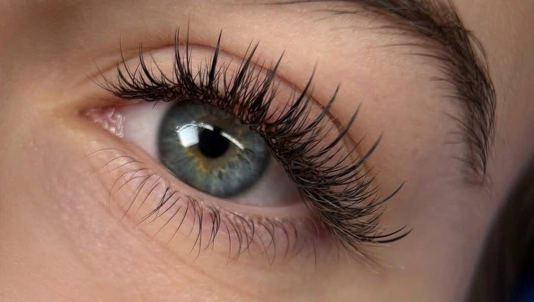 Close-up of well-groomed lashes at Tiffany Beauty Spot, Melbourne, Victoria, AU.
