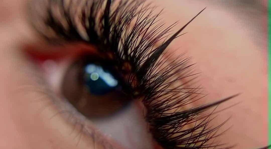 Close-up of lash extensions at Tiffany Beauty Spot, Melbourne, Victoria, AU, showcasing detailed craftsmanship.