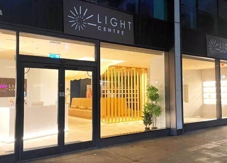 Bright and inviting entrance to Gosia Massage Therapy in London, England, GB with modern design elements.