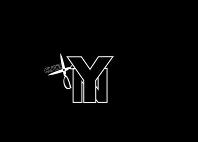 Youngnino's distinct Cutz logo featuring scissors, located in Willemstad, Curaçao, CW.