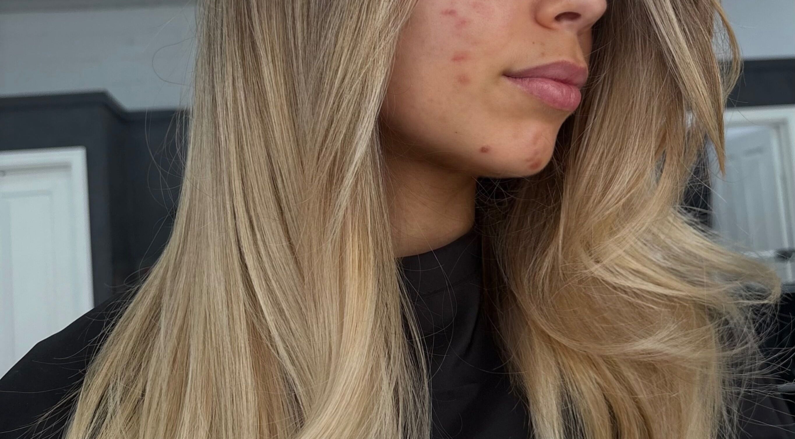 Elegant blonde hair transformation at Leo Lumière, Melbourne, Victoria, AU. Highlighting smooth, styled strands.