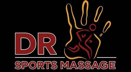 DR Sports Massage logo featuring hand design in Tycroes, Wales, GB.