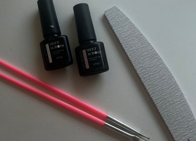 Nail care tools and gel polish at Gloss by Lexie, Shenstone, England.