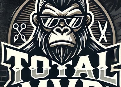 Logo estilo gorila con gafas de Total MVP STUDIO, Bogotá, Bogotá, CO, destacando elegancia y estilo.