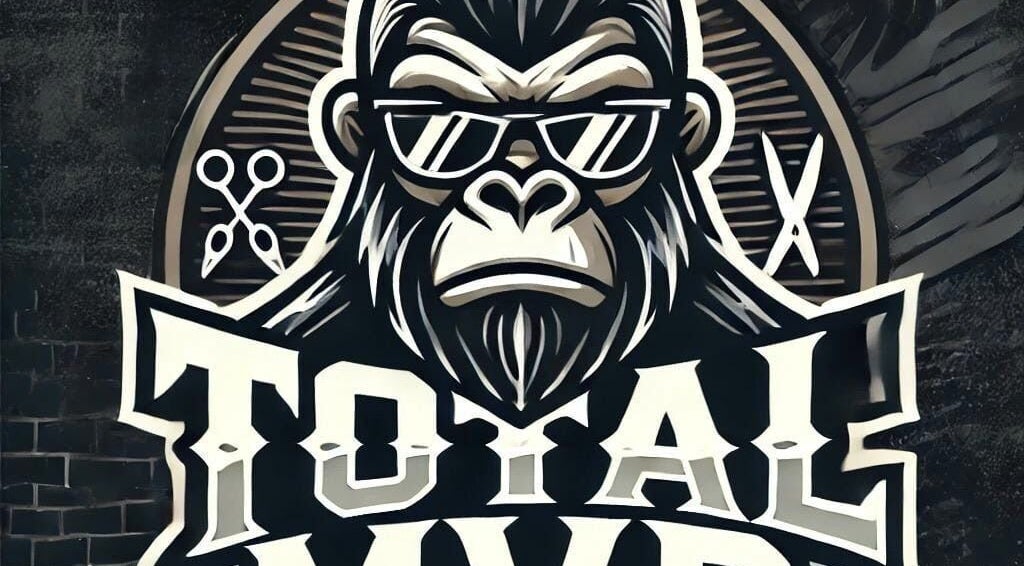 Logo estilo gorila con gafas de Total MVP STUDIO, Bogotá, Bogotá, CO, destacando elegancia y estilo.