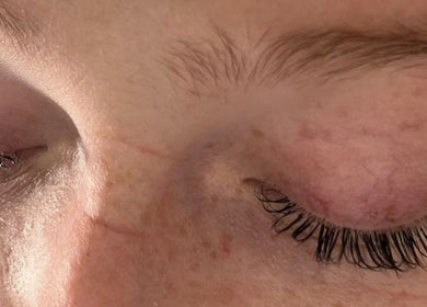 Close-up of elegant eyelashes at Lash&luxe by Adiy in Kimberley, Northern Cape, ZA.