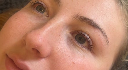 Close-up of a woman's clear skin at Beauty Pod by Ell, Middlesbrough, England, GB.