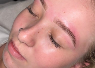 Elegant brow treatment at By B Beauty, Craigavon, Northern Ireland, GB. Showcasing flawless finish and precision.