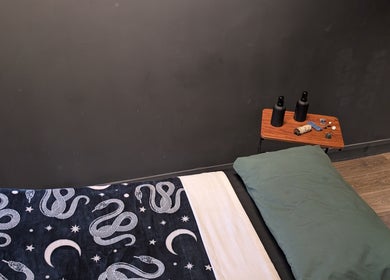 Relaxing massage space at Otta Massage, Glasgow, Scotland, GB with cozy decor and soothing elements.
