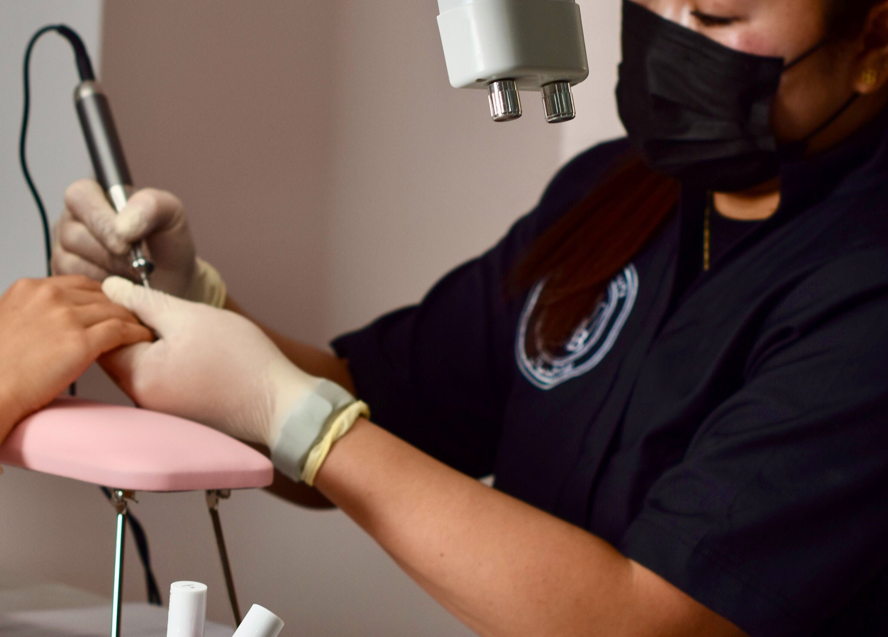 Professional nail treatment at Maison De Beauté, Doha, Doha, QA enhancing customer hands.