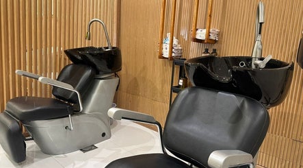 Modern hair wash stations at Viola Beauty Salon, Al Mubarraz, Eastern Province, SA, offer a luxurious experience.