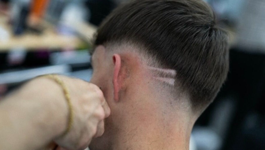 Modern fade haircut at Chatterbox in Lisburn, Northern Ireland, GB, showcasing expert barbering skills.