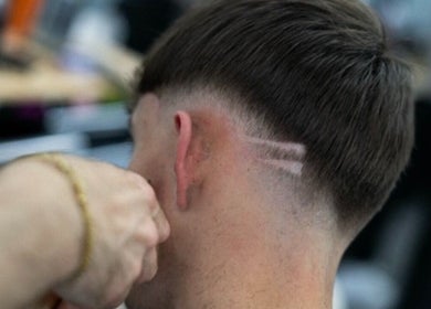 Modern fade haircut at Chatterbox in Lisburn, Northern Ireland, GB, showcasing expert barbering skills.